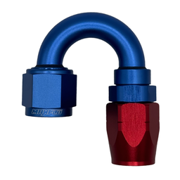 MaxFlo Motorsport AN12 180 degree Swivel Blue/Red
