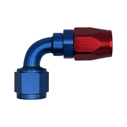 MaxFlo Motorsport AN12 90 degree Swivel Blue/Red