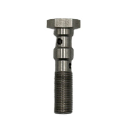 MaxFlo Motorsport 3/8 UNF 40mm Long S/S Double Banjo Bolt