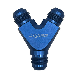 MaxFlo Motorsport AN06 "Y" Adapter Blue