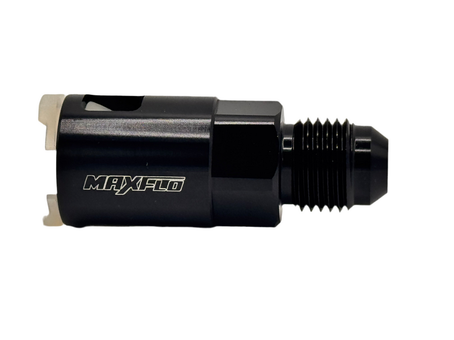 MaxFlo Motorsport AN08 TO 3/8 Fuel Line Black