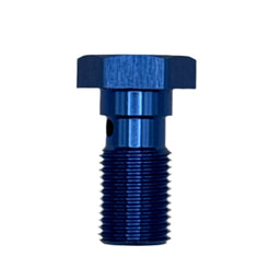 MaxFlo Motorsport 3/8X24 23MM Banjo Bolt Blue