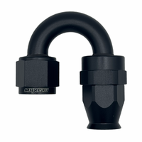 MaxFlo Motorsport AN12 180 Degree Swivel Black PTFE