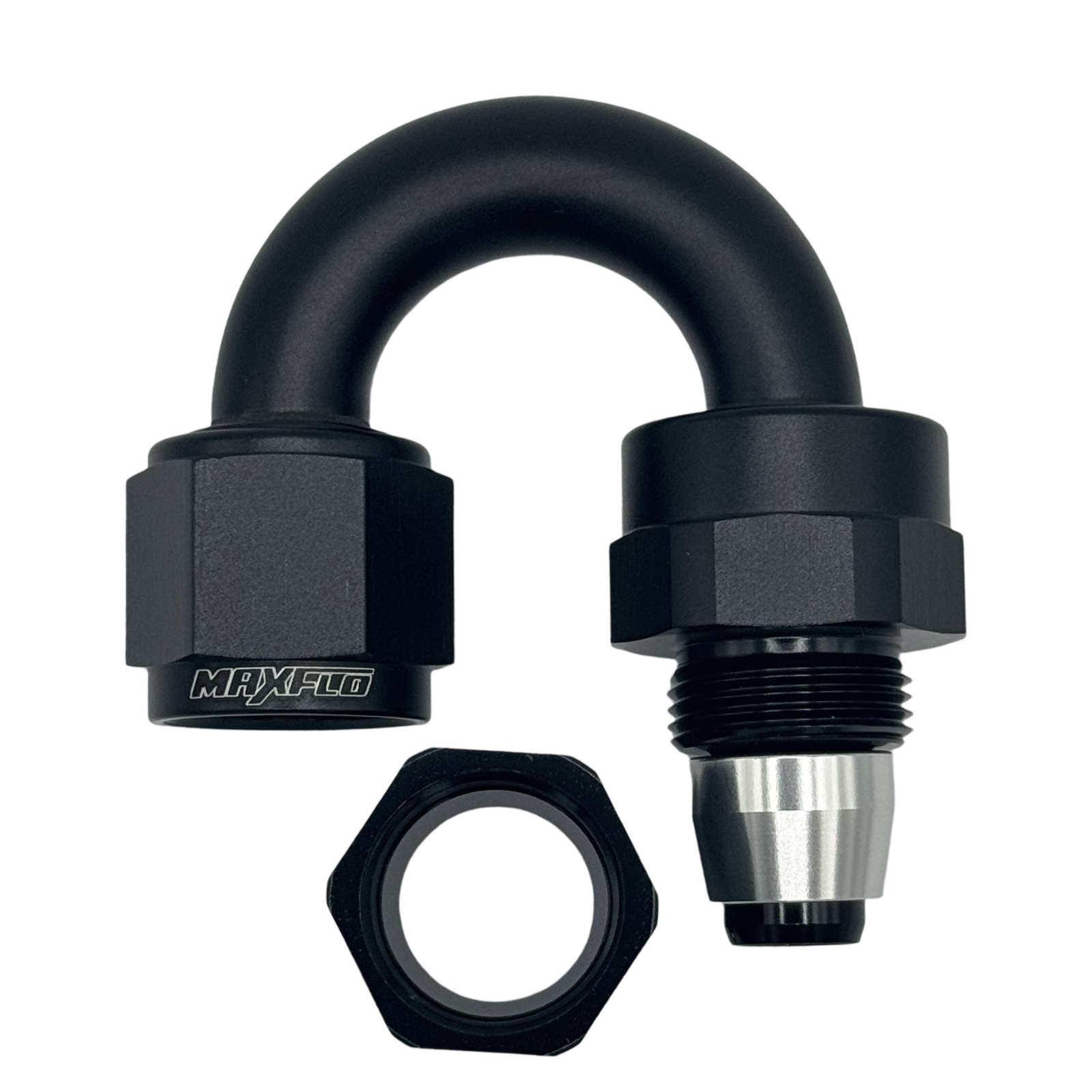 Maxflo Motorsport AN10 180 Degree Swivel Black PTFE