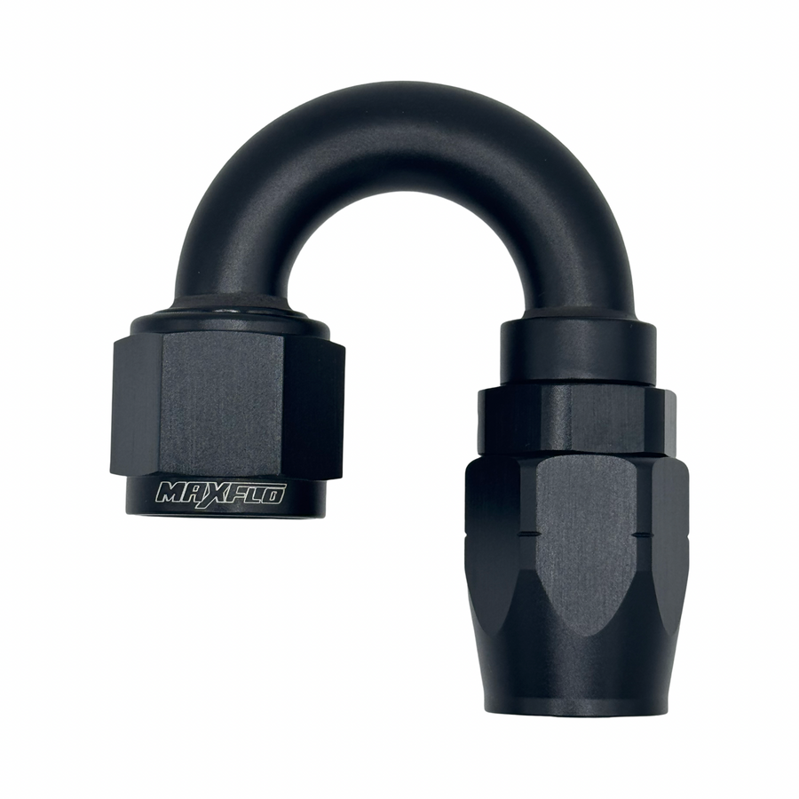 MaxFlo Motorsport AN12 180 degree Swivel Black
