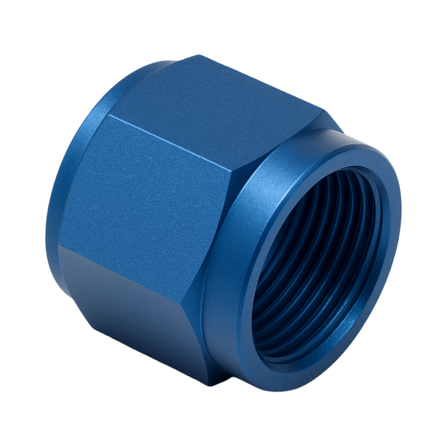 MaxFlo Motorsport AN06 End Cap Blue