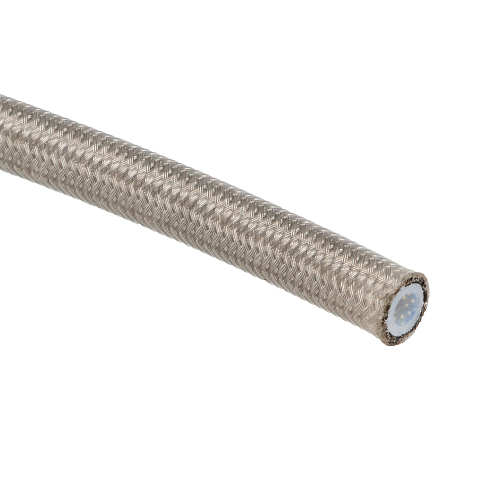 MaxFlo Motorsport 600 Series AN03 S/S Braided Hose PTFE Clear PVC