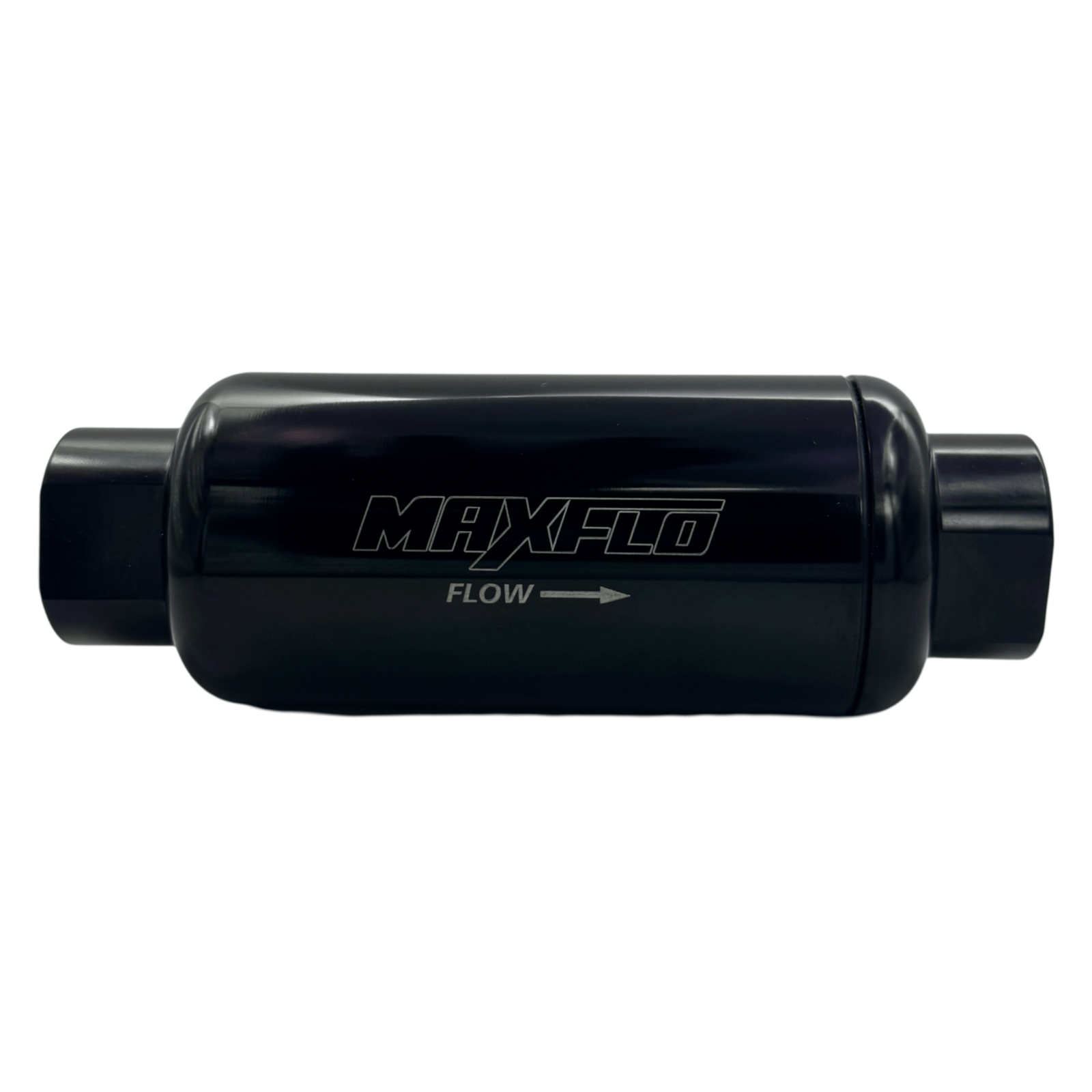 MaxFlo AN10 ORB Billet Fuel Filter 50MM BLack