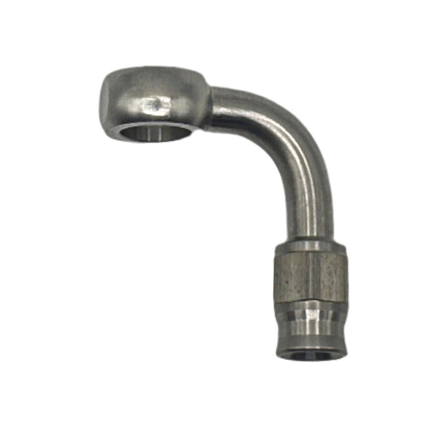 MaxFlo Motorsport 10.2MM Stainless Steel 90 Degree Banjo