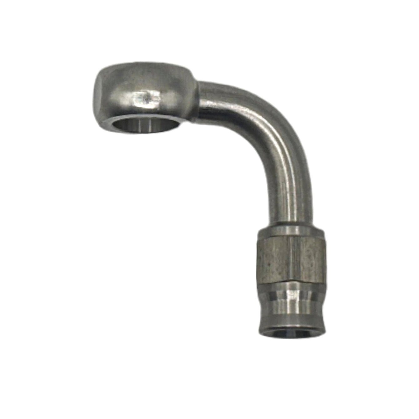 MaxFlo Motorsport 11.2MM Stainless Steel 90 Degree Banjo