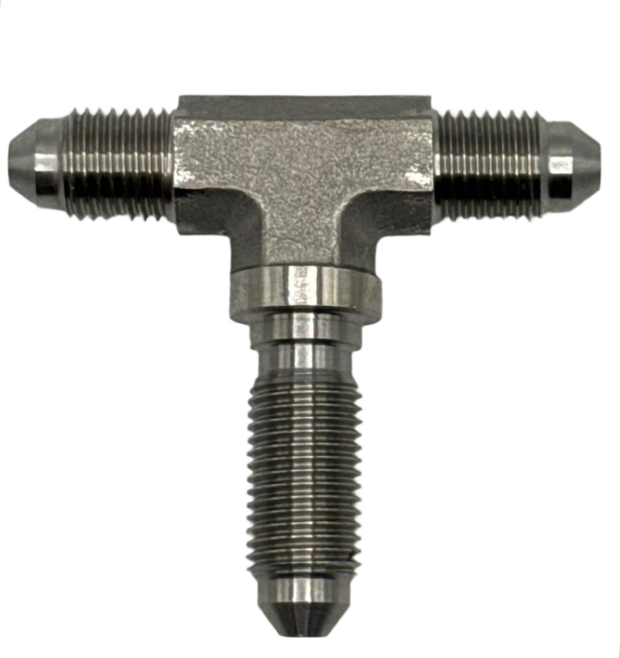 MaxFlo Motorsport 3/8 UNF AN03 Male to Male 3 Way Bulkhead S/S