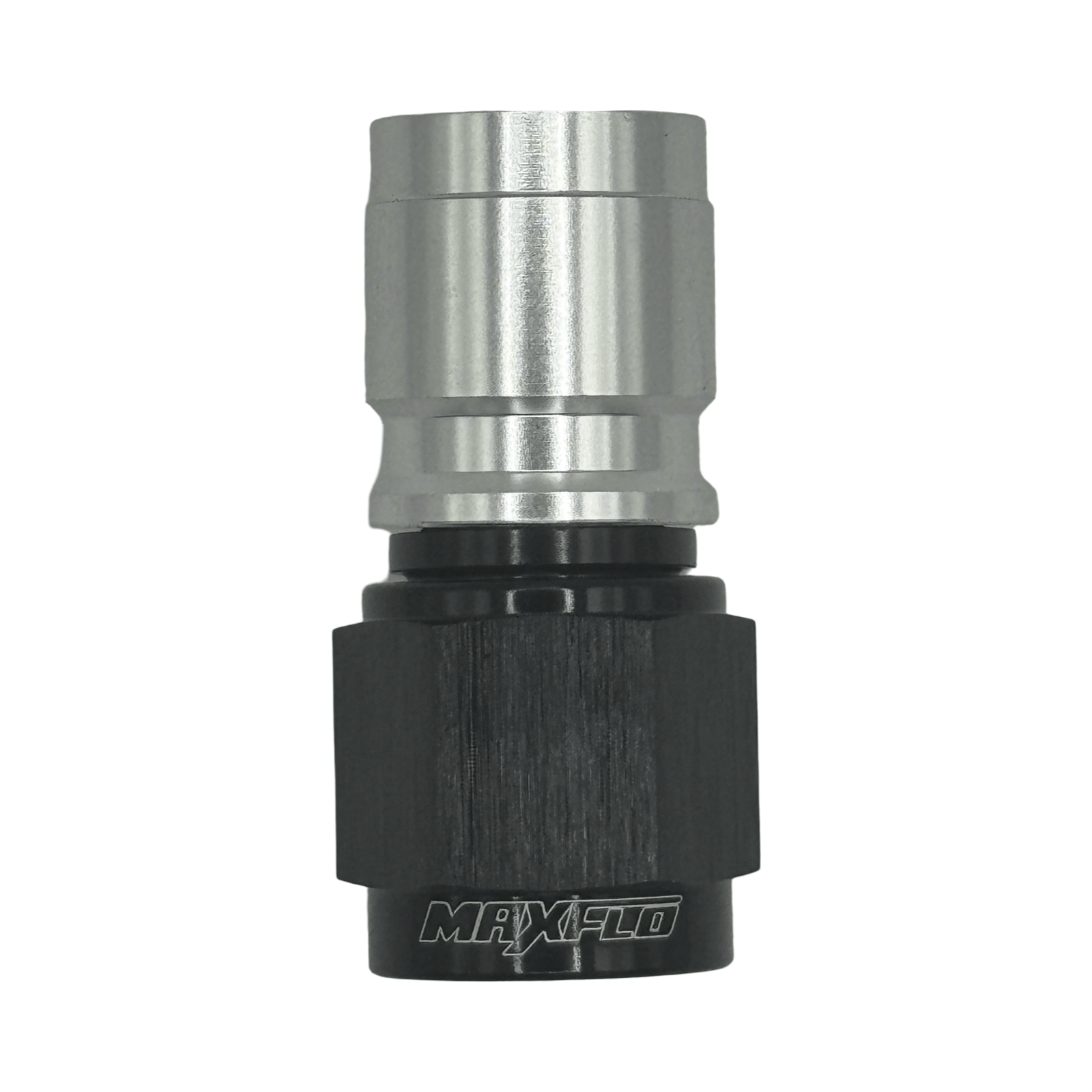 MaxFlo Motorsport AN06 Straight PTFE Crimp Hose End - Black