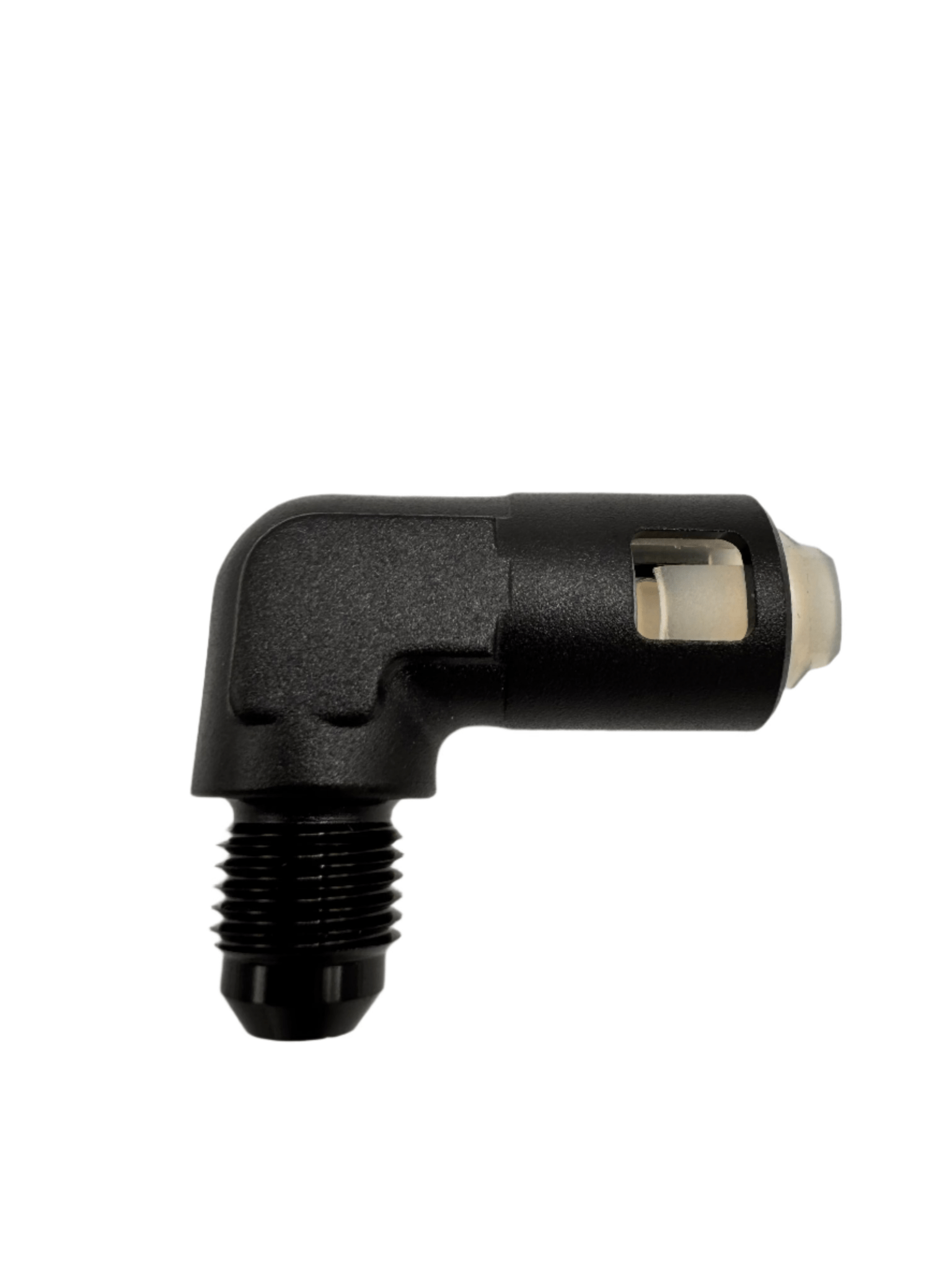 MaxFlo Motorsport AN06 TO 5/16 Fuel Line 90 degree Black