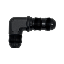 MaxFlo Motorsport AN08 90 degree Bulkhead Black