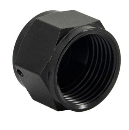 MaxFlo Motorsport AN08 End Cap Black