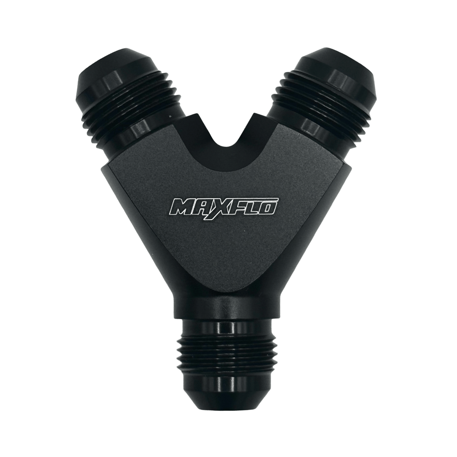 MaxFlo Motorsport AN08 "Y" Adapter Black