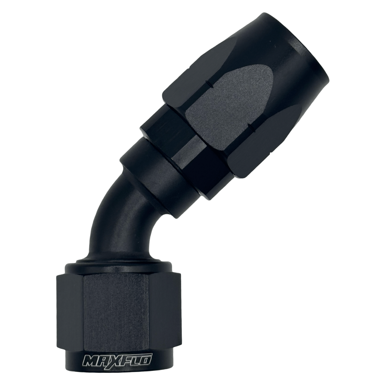 MaxFlo Motorsport AN10 45 Degree Swivel Black