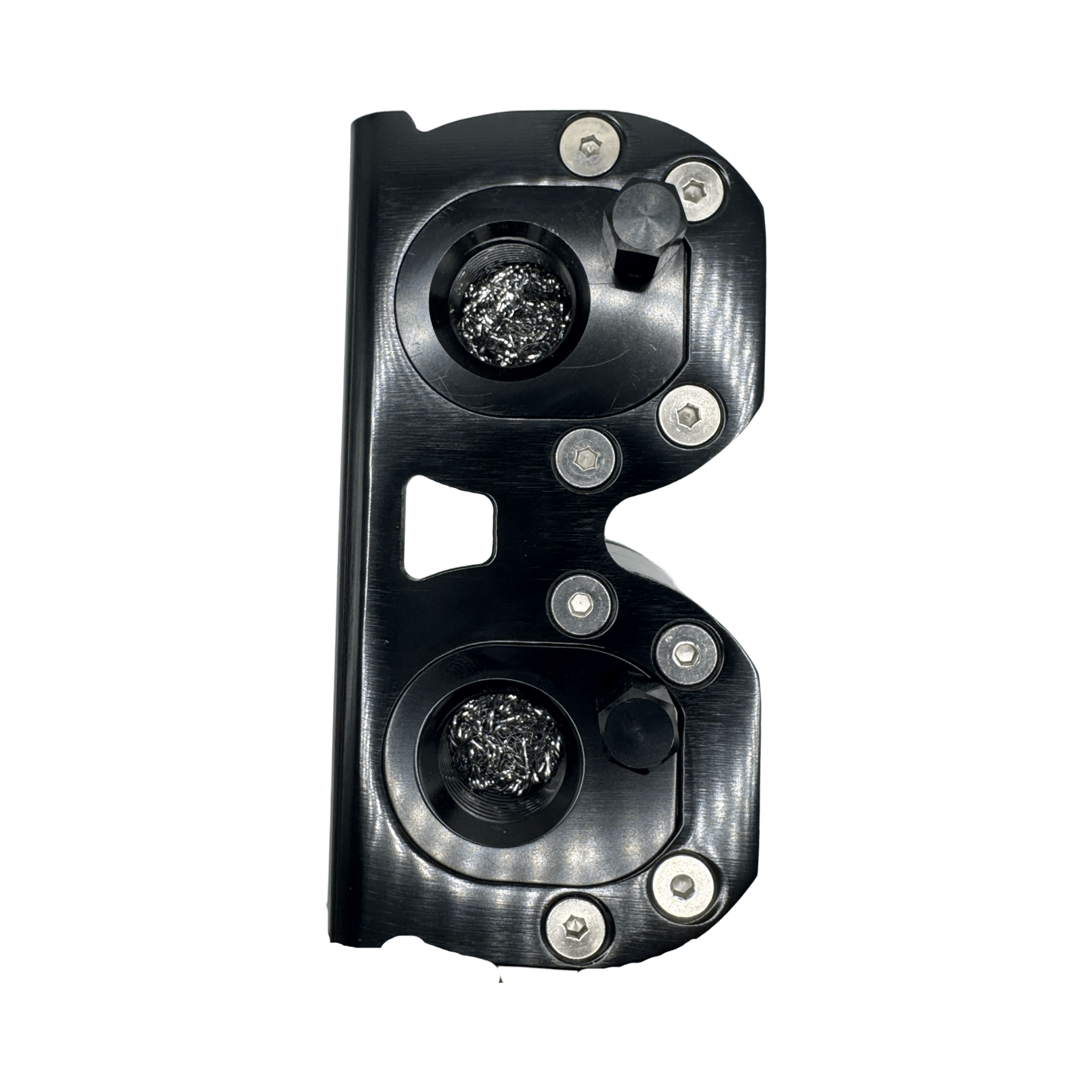 MaxFlo Motorsport AN10 Dual Billet Catch Can - Maxflo Motorsport - MXFDR15101 - blk