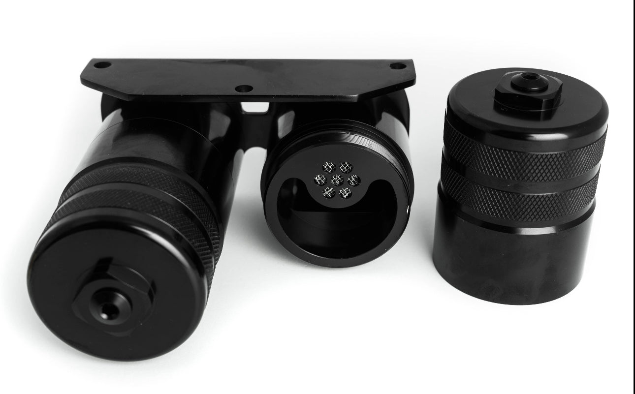 MaxFlo Motorsport AN10 Dual Billet Catch Can