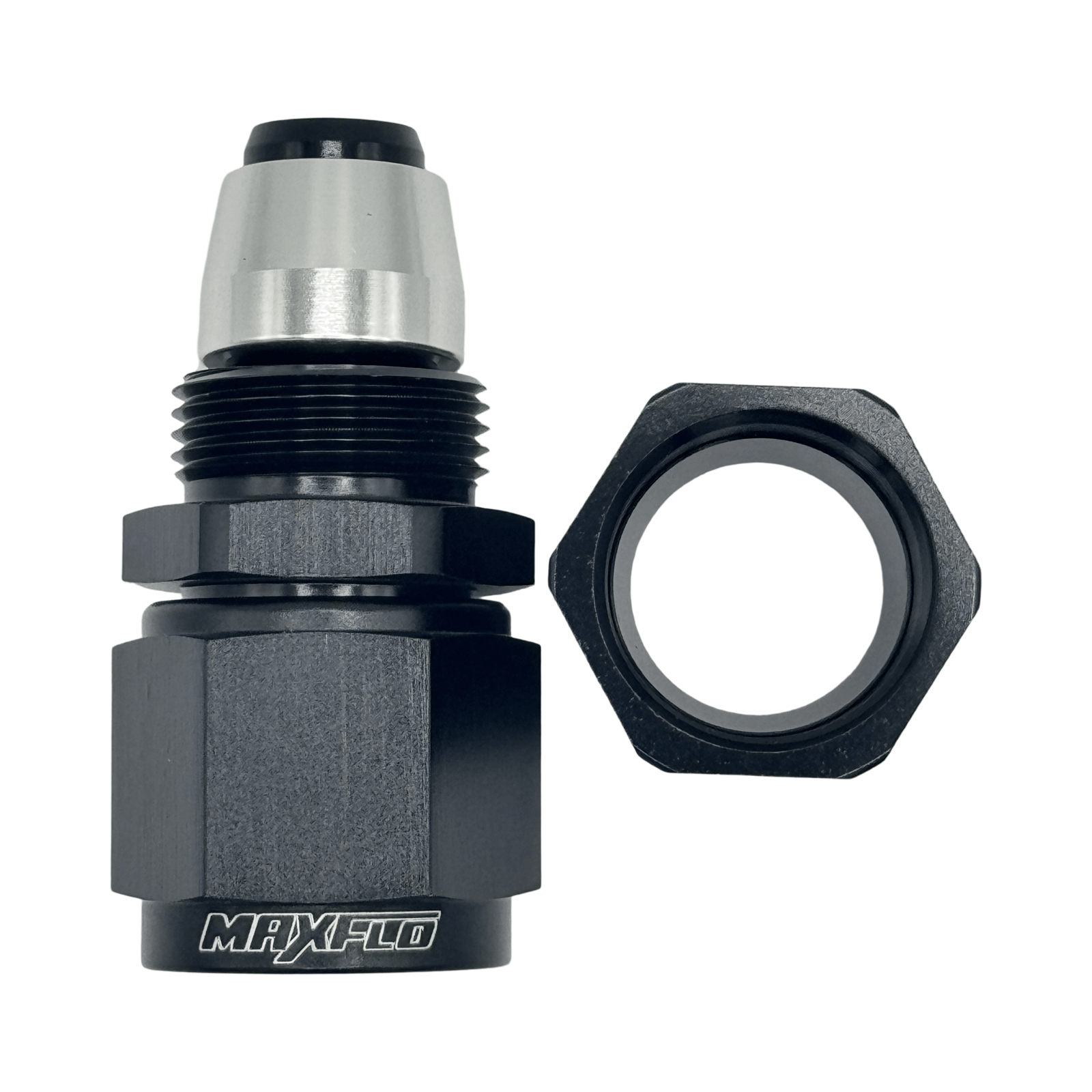 MaxFlo Motorsport AN10 Straight Swivel Black PTFE