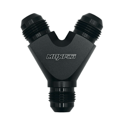 MaxFlo Motorsport AN10 To AN06 Y Adapter Black