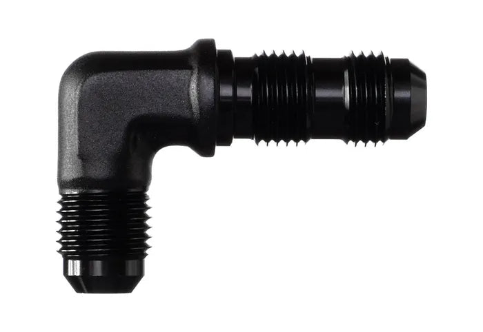 MaxFlo Motorsport AN12 90 degree Bulkhead Black