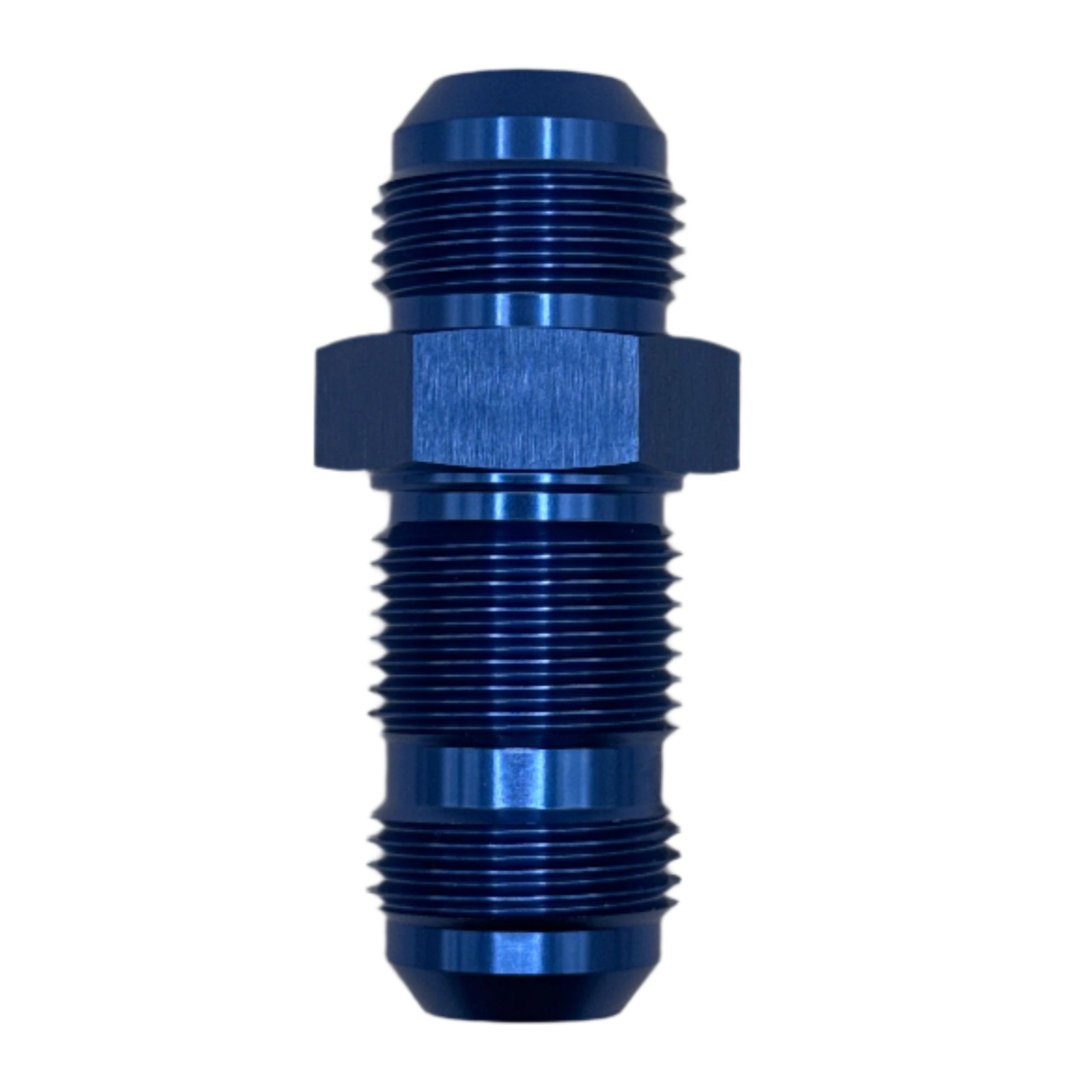 MaxFlo Motorsport AN12 Straight Bulkhead Blue