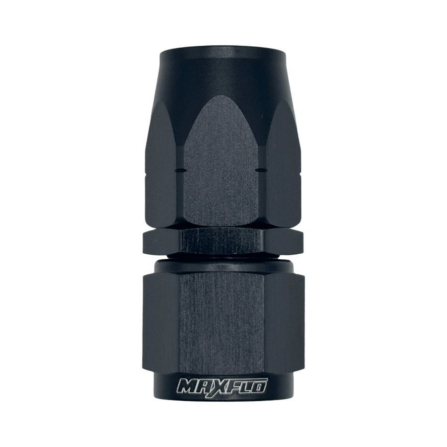 MaxFlo Motorsport AN12 Straight Swivel Black