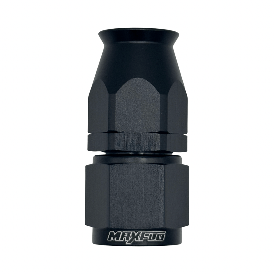 MaxFlo Motorsport AN12 Straight Swivel Black PTFE