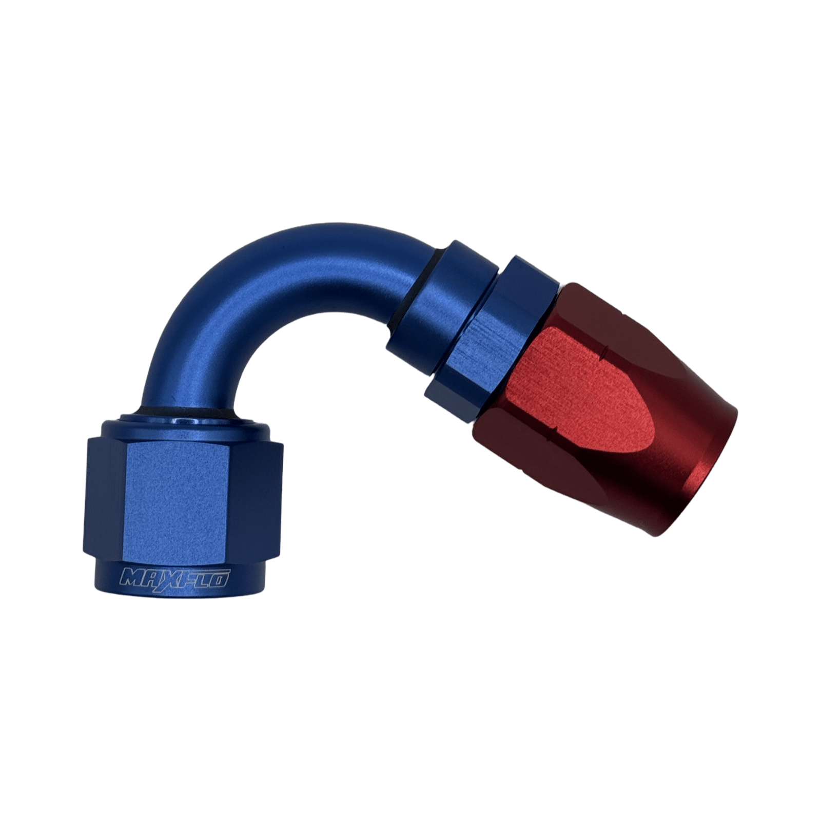 MaxFlo Motorsport AN6 120 degree Swivel Blue/Red