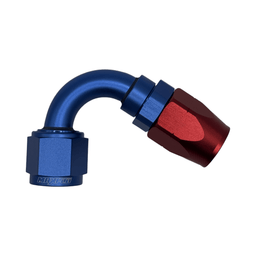 MaxFlo Motorsport AN8 120 Degree Swivel Blue/Red