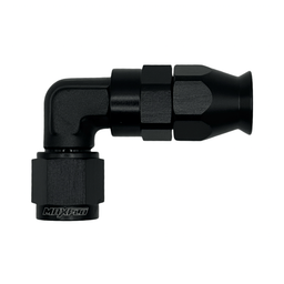MaxFlo Motorsport Forged AN6 90 Degree Swivel Black PTFE