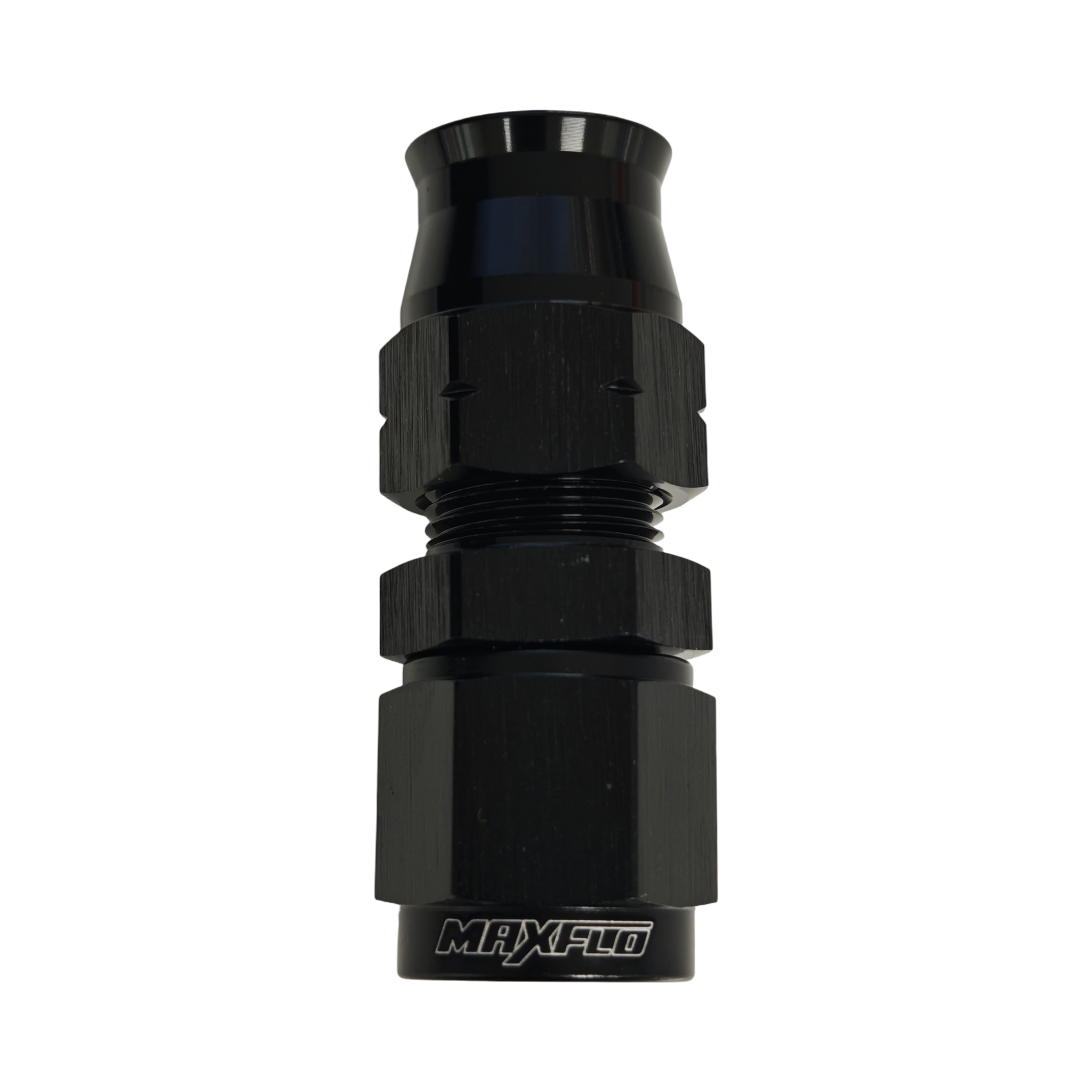 MaxFlo Motorsport 1/2 Tube To Female AN08 Adapter Black
