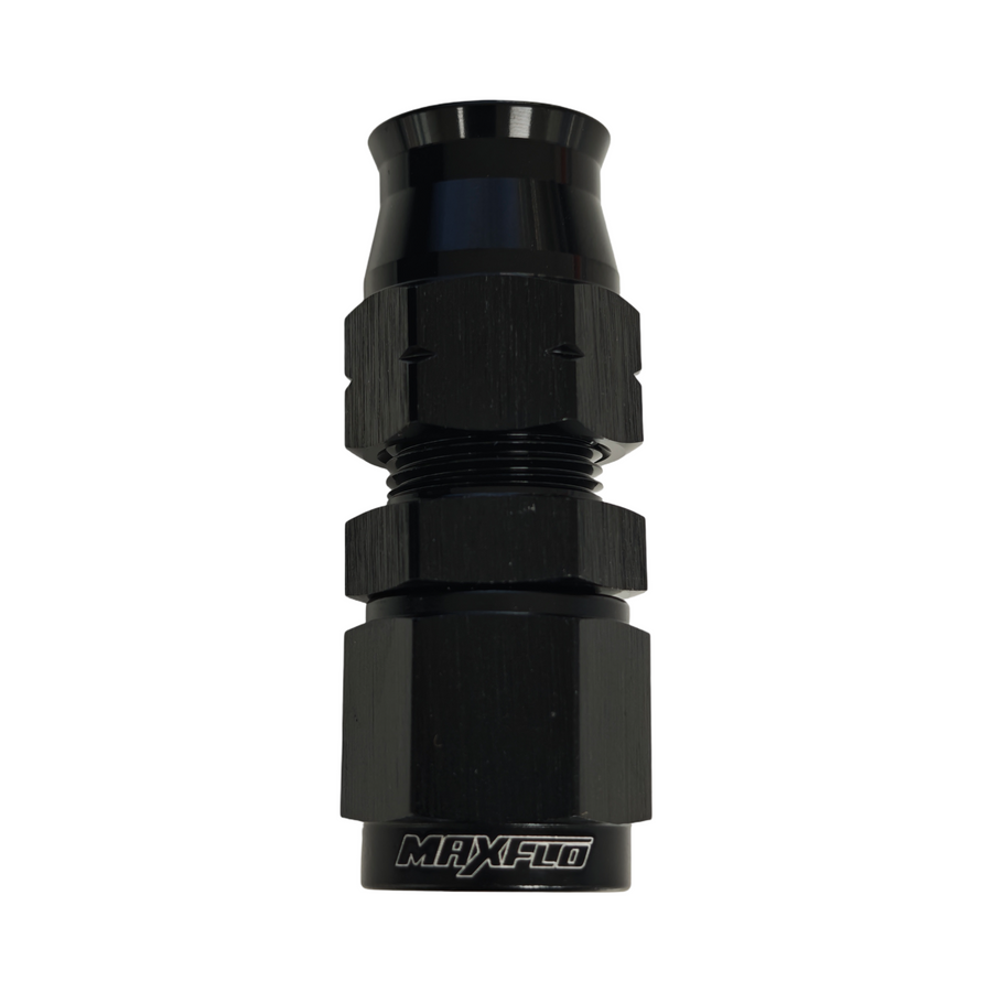 MaxFlo Motorsport 1/4 Tube To Female AN04 Adapter Black