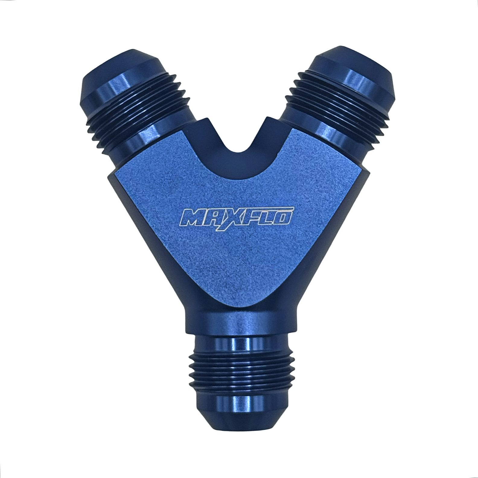 MaxFlo Motorsport AN06 "Y" Adapter Blue