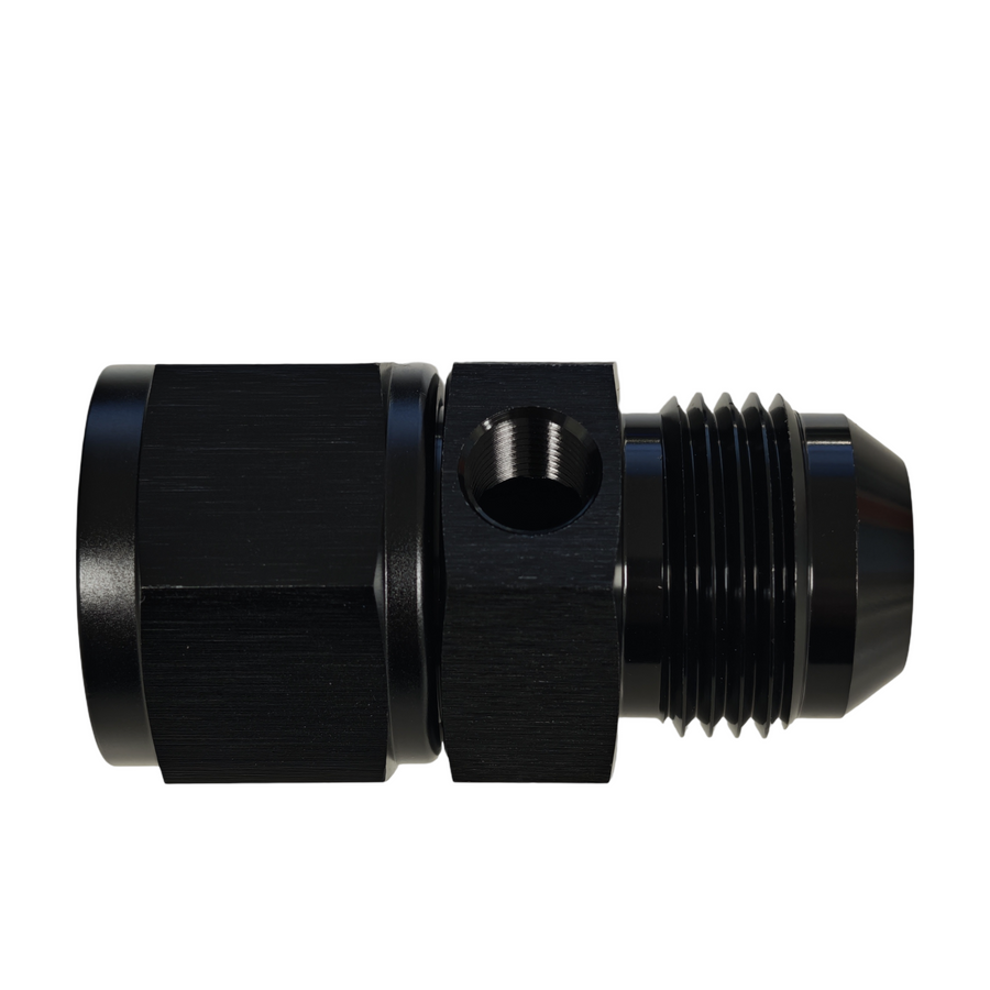 MaxFlo Motorsport AN10 Adapter 1/8NPT Port Black