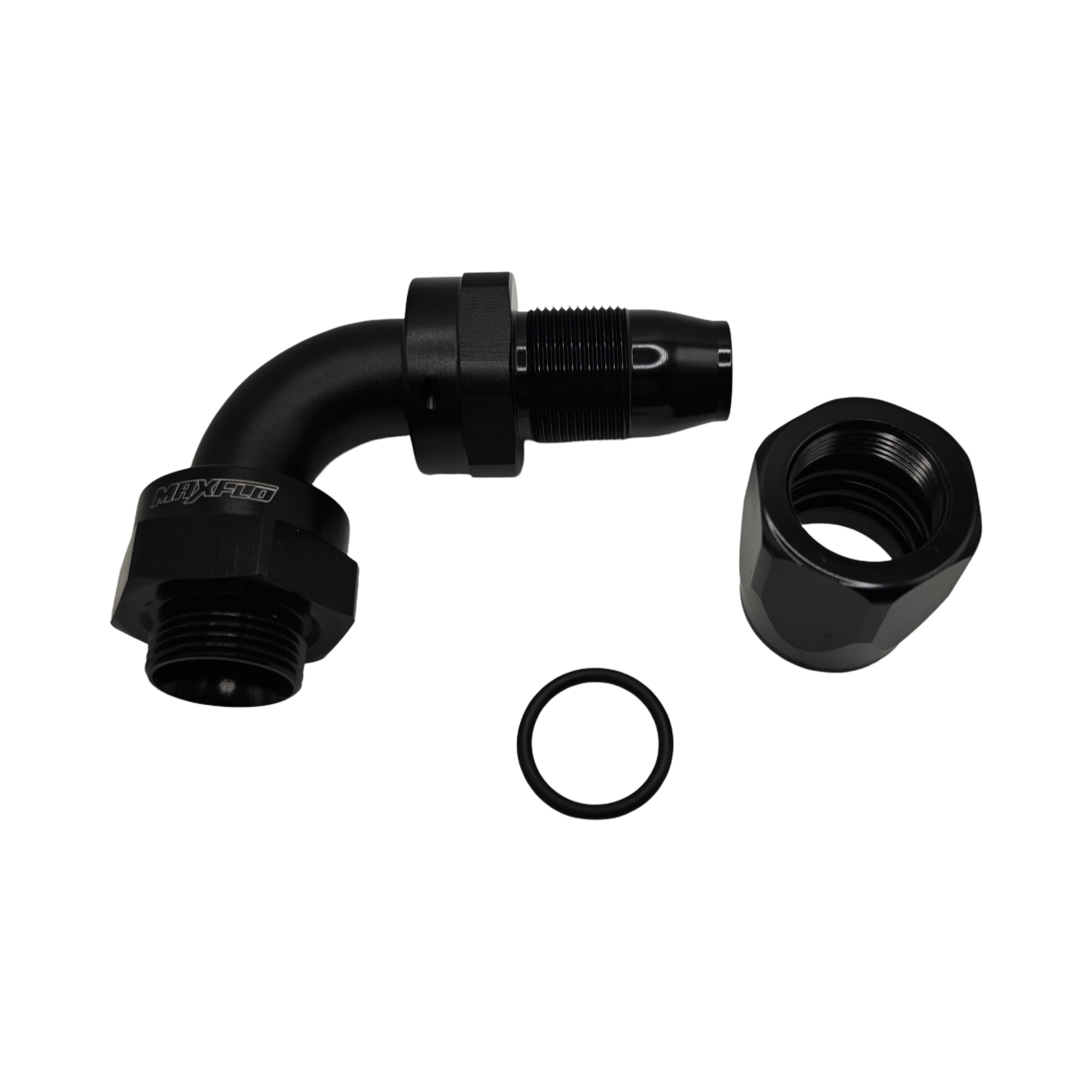 MaxFlo Motorsport Oil Cooler 90 Degree AN10 Hose M22 Thread