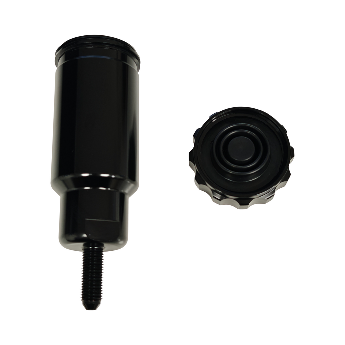 MaxFlo Motorsport Alloy Brake Fluid Bottle Front
