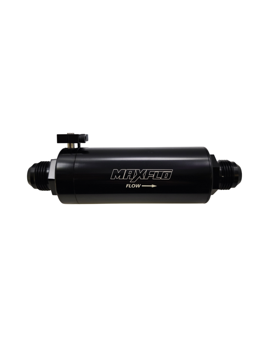 MaxFlo Motorsport Pro Filter With Ball Valve AN12