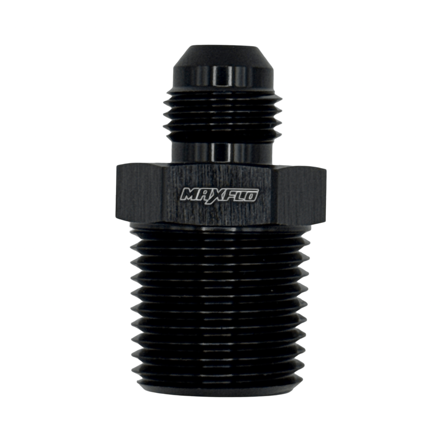 Straight 1/2 NPT To Male AN6 Black